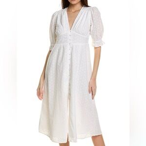 Boden Ivory Eyelet Midi Dress